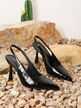 Women's Fashion Stone Texture Stilettos - Sexy Pointed Toe Slip-On Sandals, 2024 Spring/Autumn